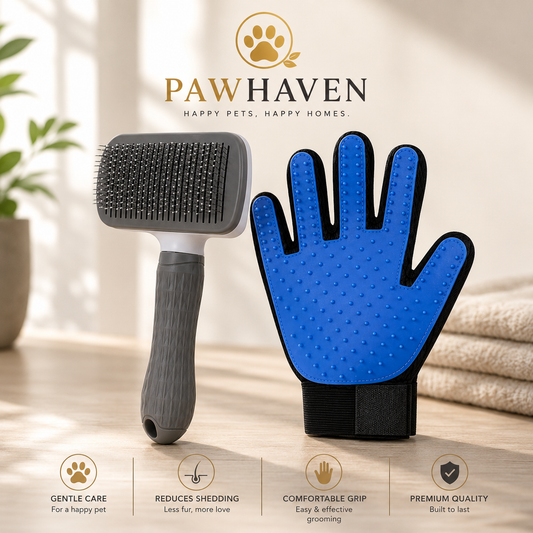 PawHaven Premium Deshedding Brush™ — FREE Glove Included
