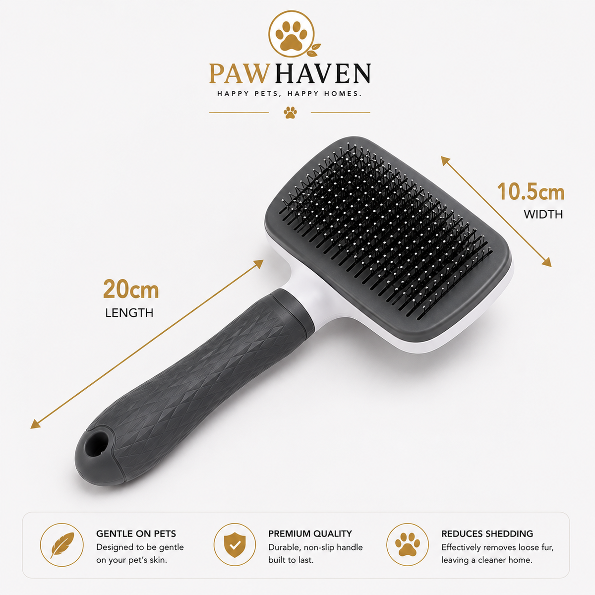 PawHaven Premium Deshedding Brush™ — FREE Glove Included